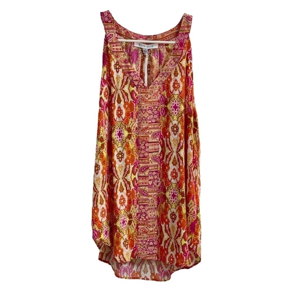 Rose + Olive NWT Multicolor Sleeveless Tank Top (Size XS)